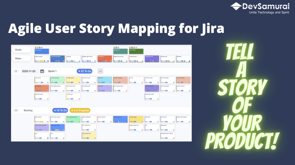 User story map for Jira