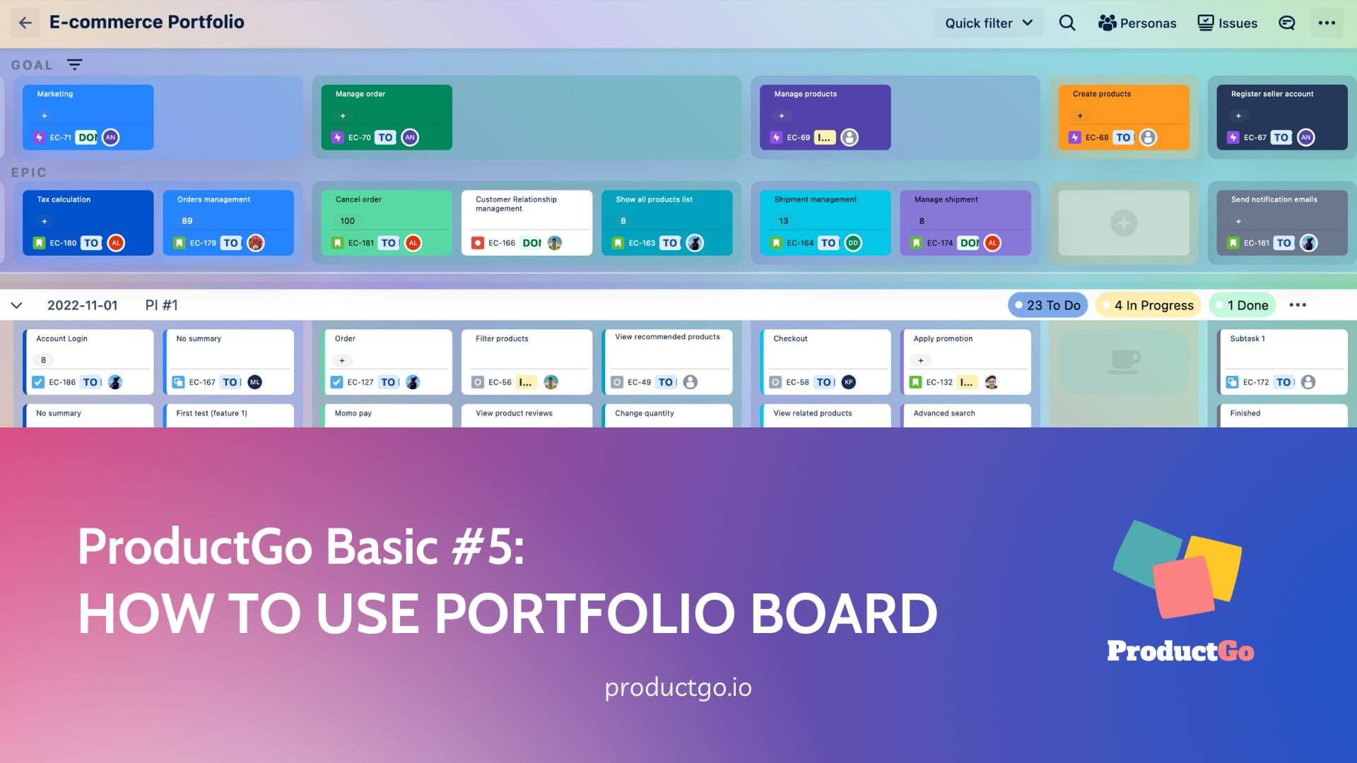 ProductGo Basic #5 How to use Portfolio Board by ProductGo (1)