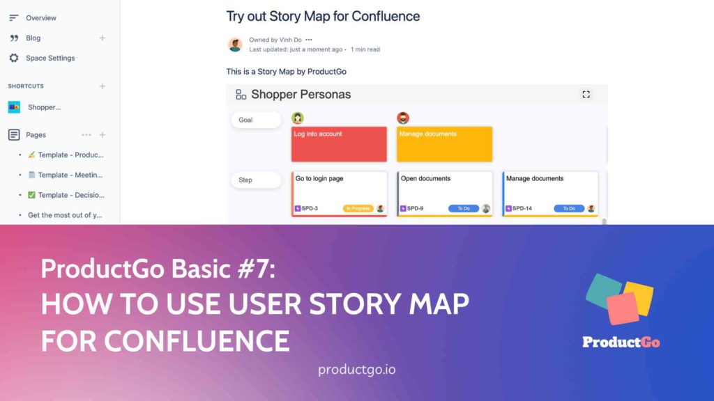 ProductGo Basic #7 how to use user story map for confluence