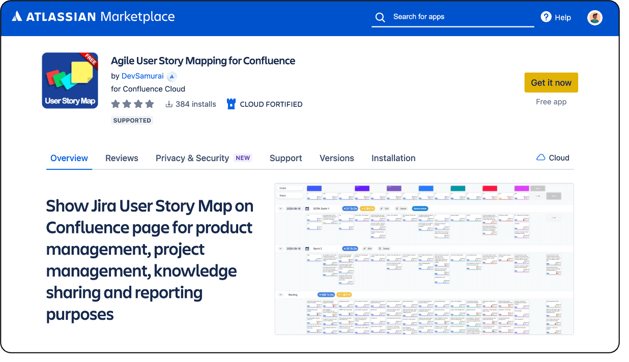 User Story Map for Confluence User Story Map for Jira