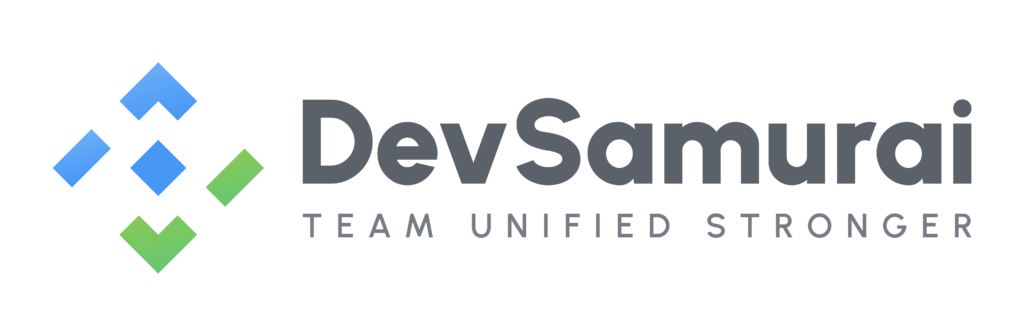 DevSamurai Logo - Slogan - Grey